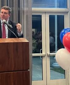 Dave Calone at his campaign fundraiser Thursday. (Dave Calone for Suffolk County Executive)